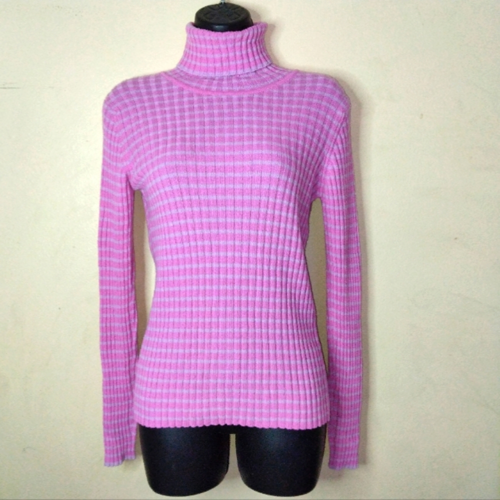 Made In Scotland 100% Cashmere Turtle Neck Sweater Size XS